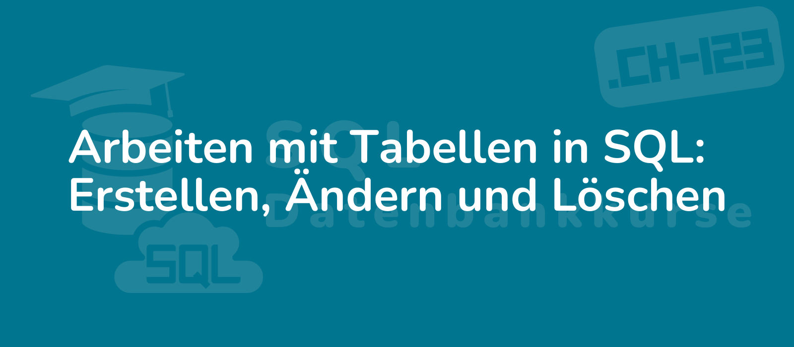a professional looking image of a person working with tables in sql highlighting the process of creating modifying and deleting tables