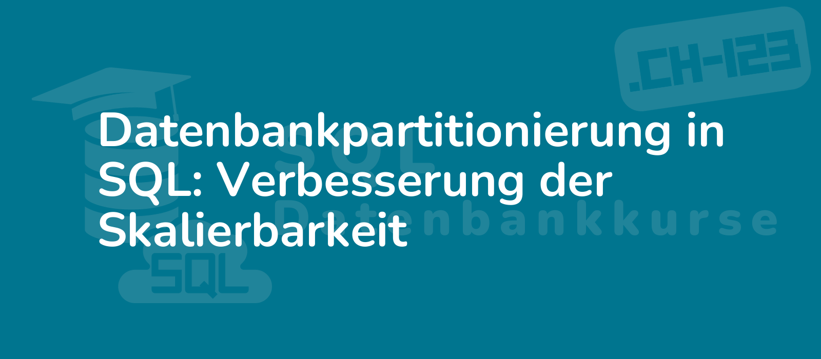 the representative image for the title datenbankpartitionierung in sql verbesserung der skalierbarkeit could be described as illustration depicting sql database partitioning for improved scalability innovative and efficient solution 8k detailed