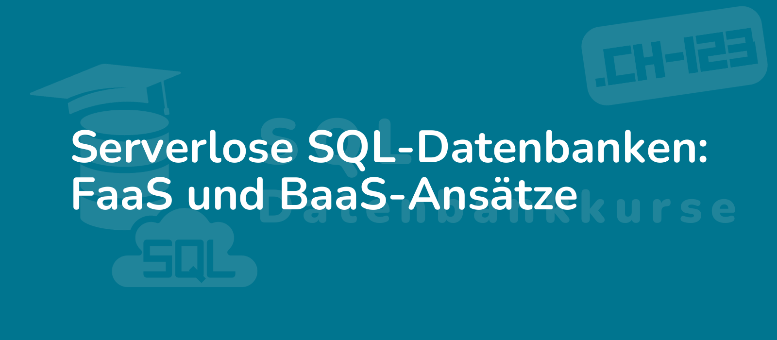 modern serverless concept illustrated with abstract design showcasing sql databases faas and baas approaches in vivid colors