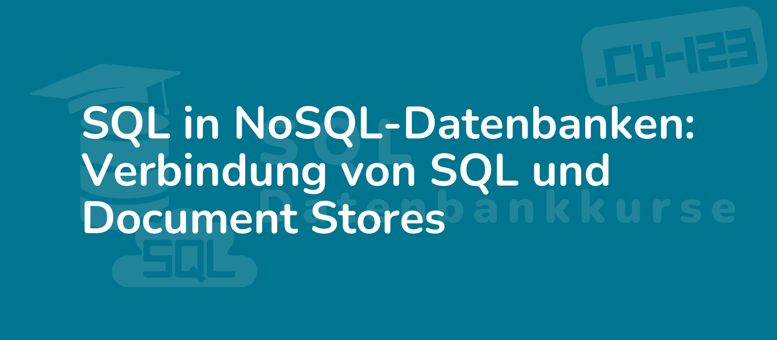 dynamic representation of sql and nosql integration showcasing the connection between sql and document stores with modern design elements