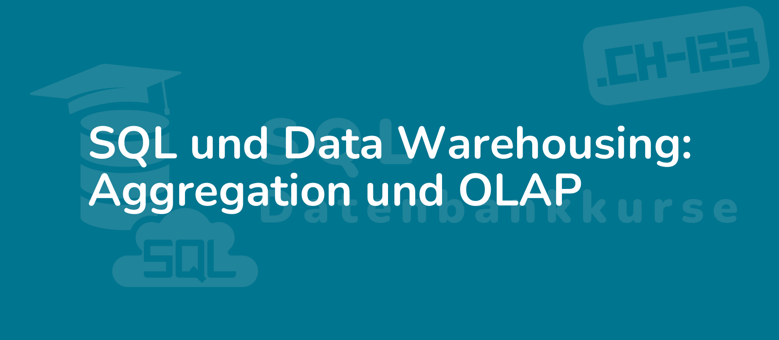 a visually appealing image displays sql and data warehousing concepts with a focus on aggregation and olap showcasing the essence of this topic